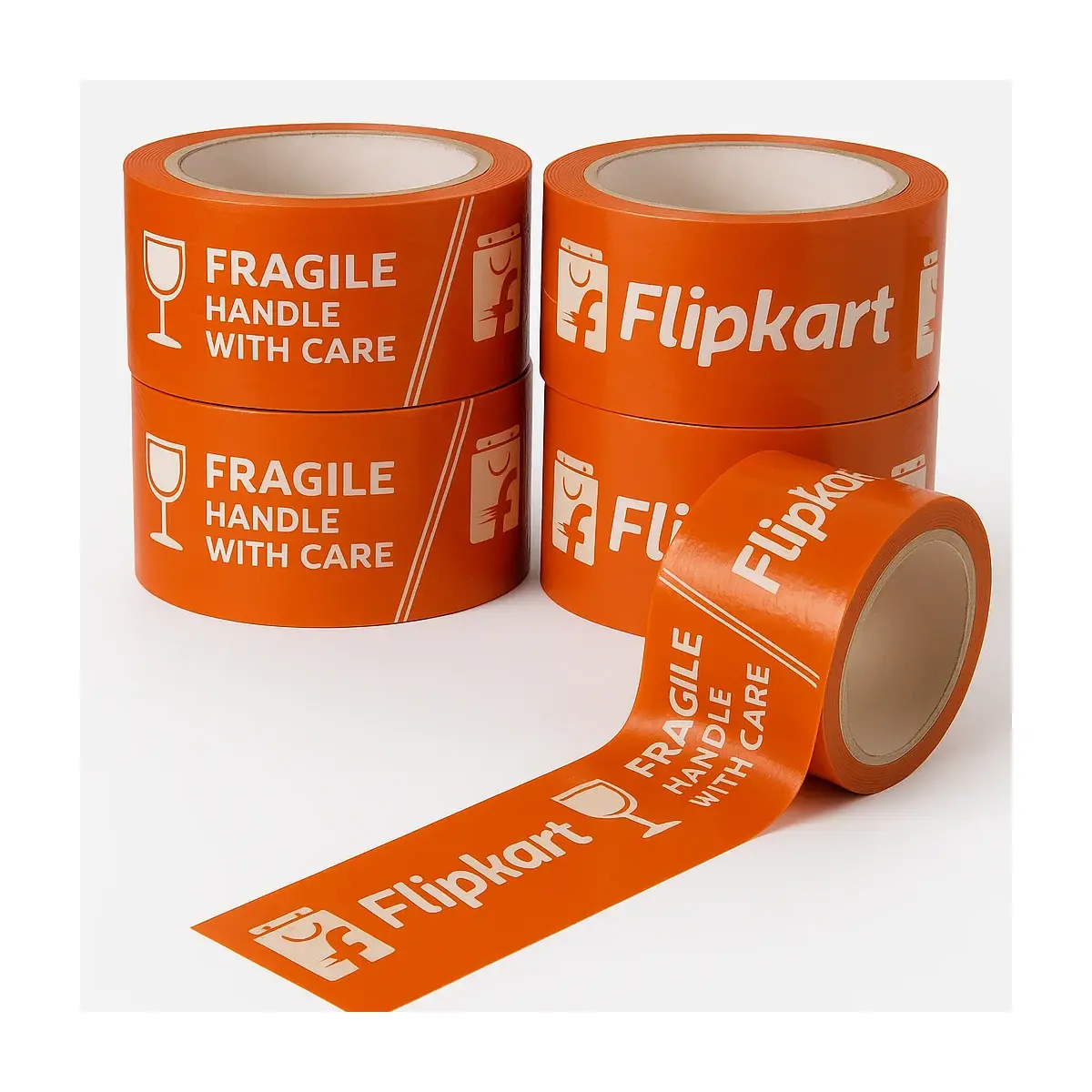 Flipkart Fragile Printed 2 Inch × 80 Meter BOPP Tape